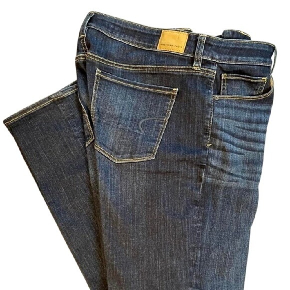 Women's American Eagle blue denim jeans 16 Regular Skinny